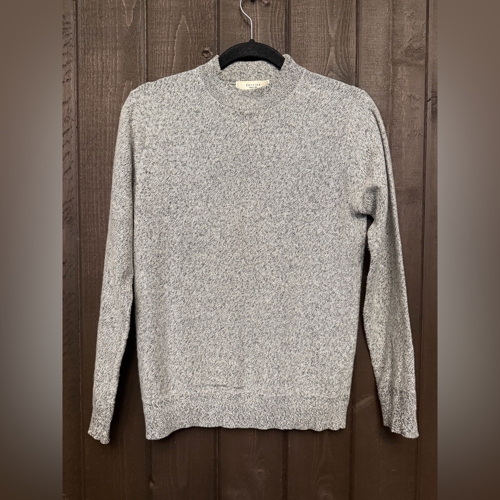 Edifice Depuis 1994 Wool Cashmere Blend Mens Sweater Sz S Work Wear Travel EUC